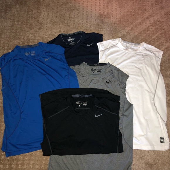 Nike Pro Combat Fitted workout shirts - Picture 1 of 1